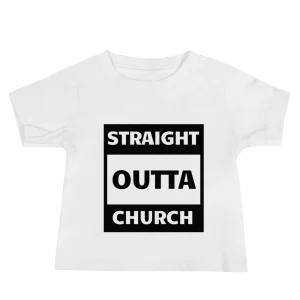 Straight Outta Church Baby Jersey Short Sleeve Tee